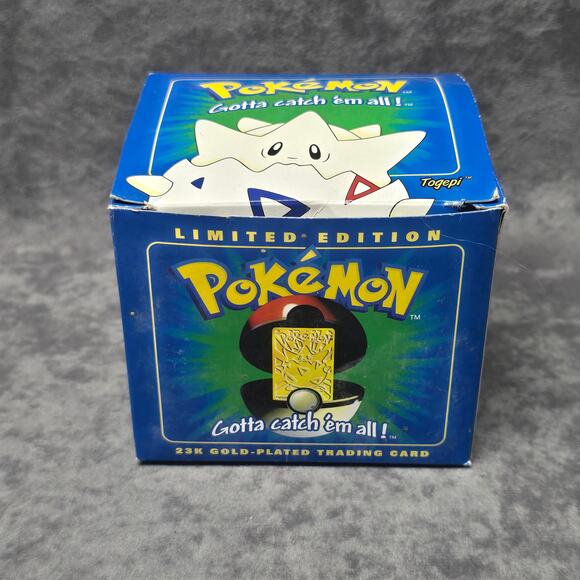 Pokmon Pokeball Togepi Limited Edition Gold Plated 23K Pokemon Card Collect